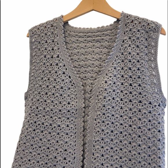 2/$25 Vintage 90’s Grandma Knit Sleeveless Vest Size Large GUC - Picture 4 of 7